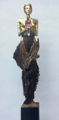 Anima und Zoe, 108 x 28 x 24 cm