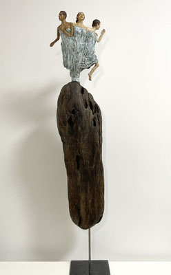 Life - Devotion - Freedom, 120 x 26 x 20 cm
