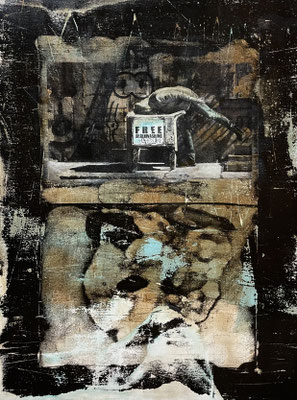 Free brainwashing, 40 x30 cm