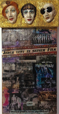 Die Zuschauer,  80 x 40 cm
