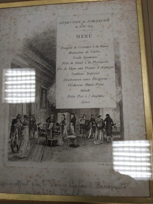 Quelques exemples de menus tirés d'une riche collection.