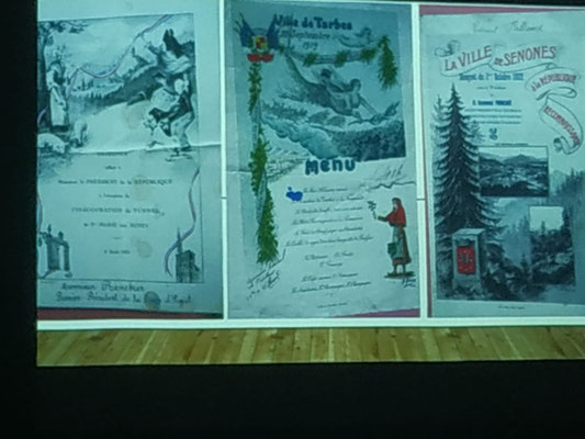 Quelques exemples de menus tirés d'une riche collection.