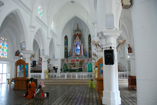 Kanyakumari 10.01.2012: Church of  Our Lady of Ransom.