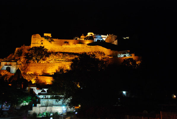 Kumbhalgarh 17.11.2014: Kumbhalgarh Fort at night.