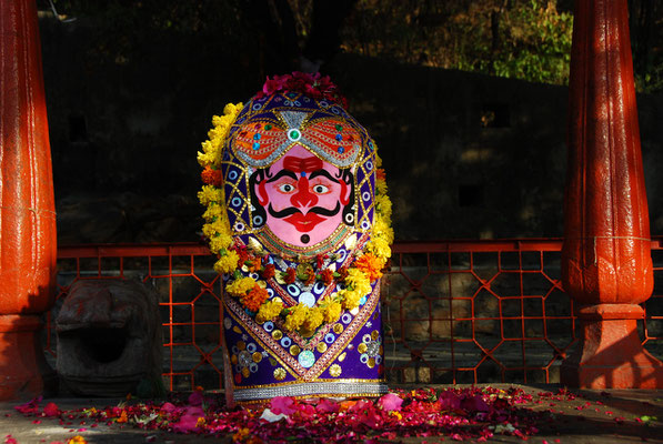 Chittorgarh 22.11.2014: To commemorate the heroe Rao Jaimal who fought to his death against Akbar 1535 and died at this spot.