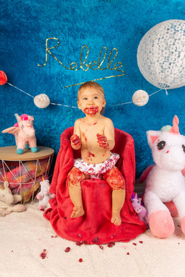 Séance photo smash the cake toulouse, photographe bébé toulouse, portrait bébé 1 an