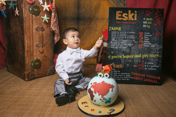 Séance photo smash the cake toulouse, photographe bébé toulouse, portrait bébé 1 an