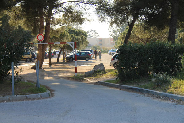 Kostenloser Parkplatz am Plage de l'Argentière