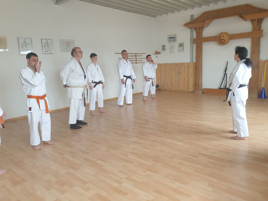 Partner Übung Karate