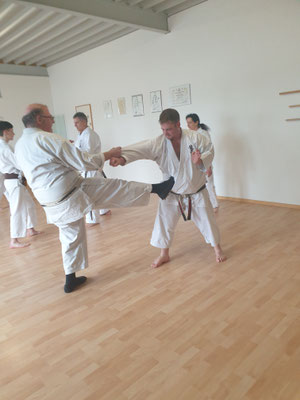 Partner Übung Karate