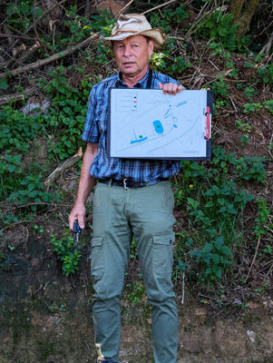 Heinrich Wacker, Planer für das Wiederansiedlungsprojekt: Laubfrosch und               Gelbbauchunken im Feuchtgebiet Oberjossa