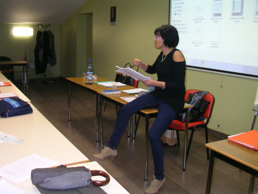 Martine en pleine "profection"