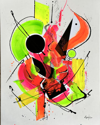 Éclats de Vie - 116 x 89 cm - encadrée - 3300 €