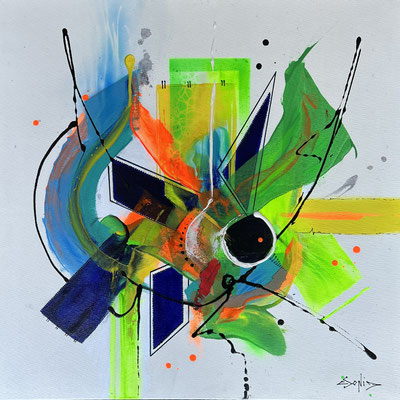 Vitamines - 60 x 60 cm - encadrée - 1000 €