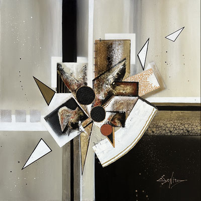 Équilibre Précieux 1 - 80 x 80 cm - Encadrée - 2200 €