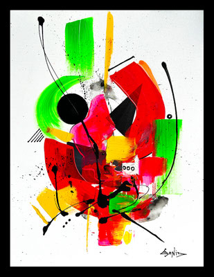 Gin TO - 50 X 65 cm  - Encadré -  950 €