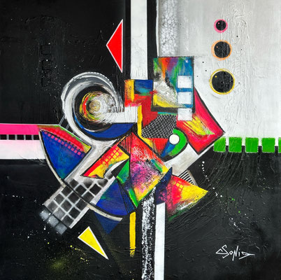 Ambition - 100 x 100 cm  - Encadré -  2600 €