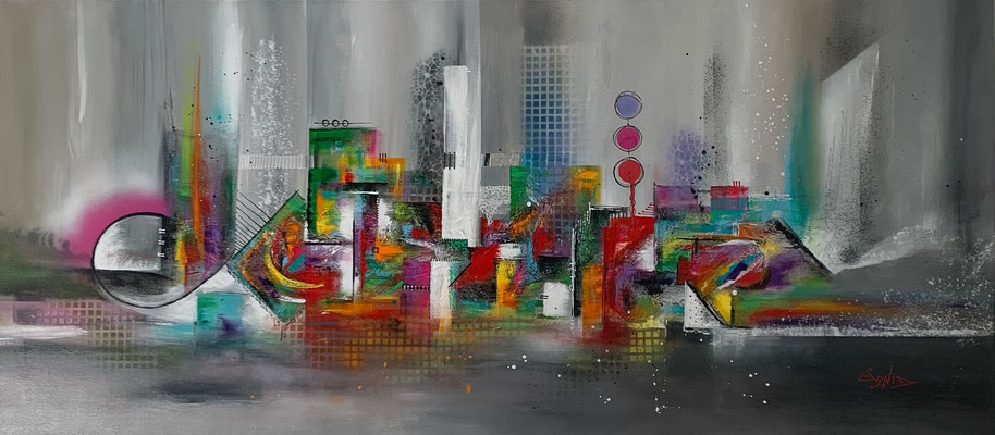 La Vie au bord de l’eau - 180 x 80 cm - 4400 €