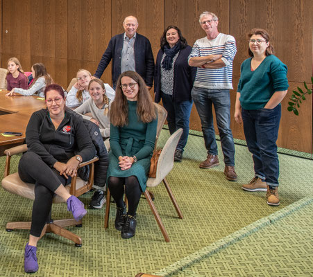 stehend: Thomas Schäuble, Annette Schmidt, Xavier Kornmann, Elise Munoz (F), sitzend: Audrey Cerveau (F,) Barbara Wodarz