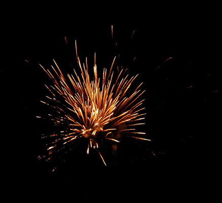 Ein Feuerwerk begeistert alle Besucher.