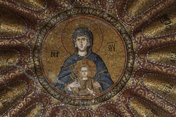 Mosaik in einer Kuppel des Chora-Klosters