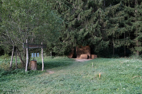 Einschiessplatz auf dem Bogenparcours Gamshorn-Trail.