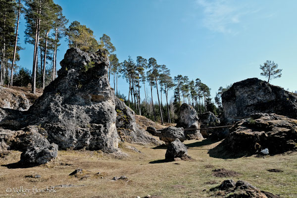 Blick von Norden auf das Felsenmeer im Wental