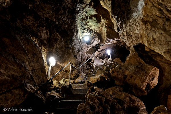 Die "Kleine Halle" ist der tiefste Punkt der Laichinger Tiefenhöhle (ca. 55 Meter).