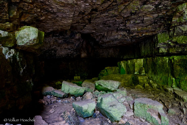 Erster Siphon in der Falkensteiner Höhle
