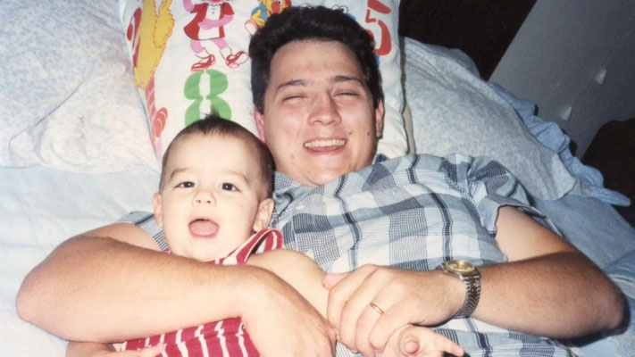 Joe and papa Kevin.