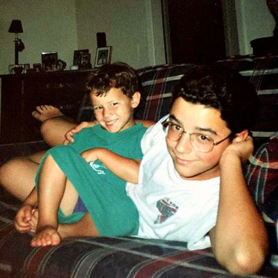 Nick and uncle Josh, homies back in '96!