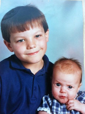 Louis and baby sister Félicité
