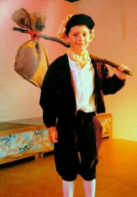 As Oliver in the school play