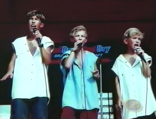 1994, performing at 'Big Splash' waterpark