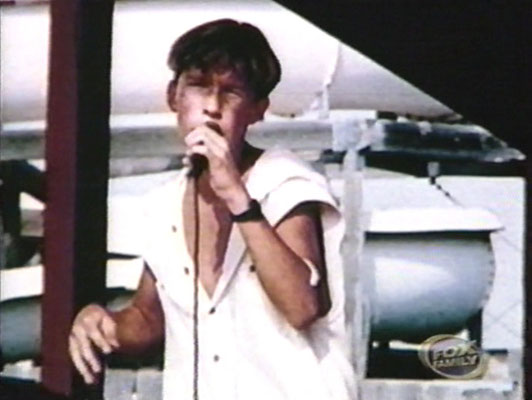 1994, performing at 'Big Splash' waterpark