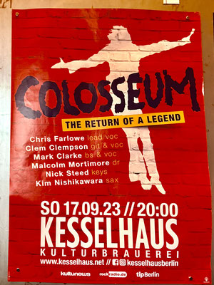 Colosseum, 2023 in Berlin, Kesselhaus, Jazz Blues Rock 