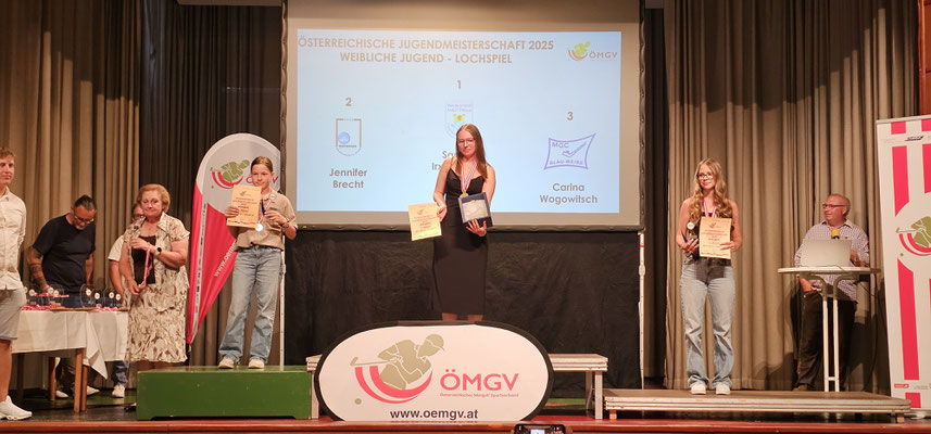 Kat. Weibliche Jugend (KO-Bewerb): 1. Sandra Irxenmayer, 2. Jennifer Brecht, 3. Carina Wogowitsch