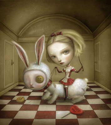 LOWBROW ART o SURREALISMO POP. Opera di Nicoletta Ceccoli: she's so lovely