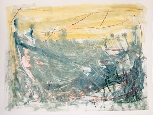 abstract scenery 2 | 65x50 cm | Iris Lehnhardt 2025