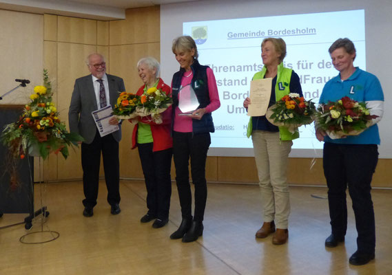 Bordesholmer LandFrauen, Ehrenamtspreis 2020 im Oktober 2021