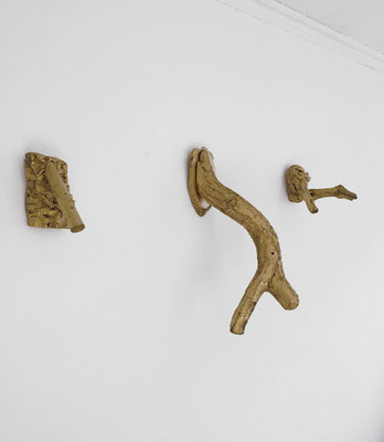 Michael Koch: Vanishing birds, Holz, Goldlack