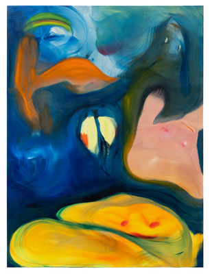 Under The Surface, 2021, oil on canvas, 220 x 165 cm / 86.61 x 64.96 inches