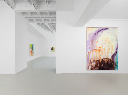 "Stairway to Heaven", 2025, oil on canvas, 260 x 190 cm; Too Close to the Sun, Semiose Paris, 2025, Photo: Aurélien Mole