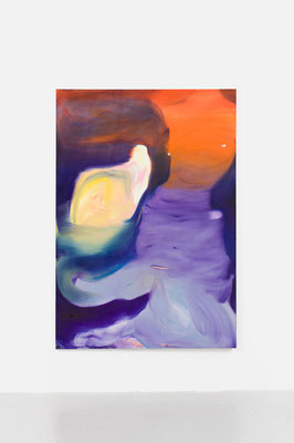 "Sirenes" 2022, oil on canvas, 200 x 140 cm; Head in the Clouds, Semiose, Paris, 2022, Photos: A. Mole