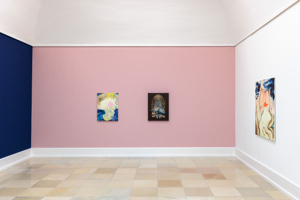Exhibition "ibid. 30 Positionen aktueller Malerei", Kunsthalle Nürnberg, 4. Juli bis 4. Oktober 2026, Foto: Lukas Pürmayr, works by Mona Ardeleanu & Aneta Kajzer