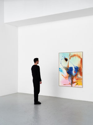 "Black Hole Balance", 2025, oil on canvas, 160 x 120 cm; Too Close to the Sun, Semiose Paris, 2025, Photo: Aurélien Mole