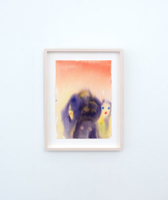 "Clique" 2024, Watercolor on paper, 30 x 21 cm; Preis zur Förderung Mainzer Bildender Künstlerinnen und Künstler 2024 (Prize for the Promotion of Visual Artists in Mainz 2024), Landesmuseum Mainz, 2024