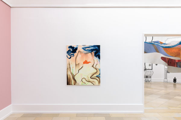 "Lucid Dream" 2026, oil on canvas, 120 x 100 cm, Private Collection Nuremberg, Exhibition "ibid. 30 Positionen aktueller Malerei", Kunsthalle Nürnberg, 4. Juli bis 4. Oktober 2026, Foto: Lukas Pürmayr, works by Mona Ardeleanu & Aneta Kajzer