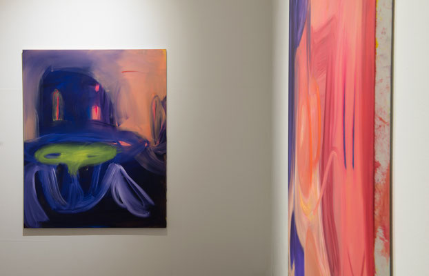 "Dark Duck and Villain" 2019, oil on canvas, 162 x 130 cm; Facing the Flat World, MMCA Goyang/Seoul, South Korea, 2019