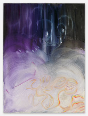 "Somewhere over the Rainbow" 2023, oil on canvas, 160 x 120 cm; Dissonance - Platform Germany, 10 November 2024 - 23 February 2025, National Museum of Art of Romania, Bucharest, Photo: Mattthias Kolb